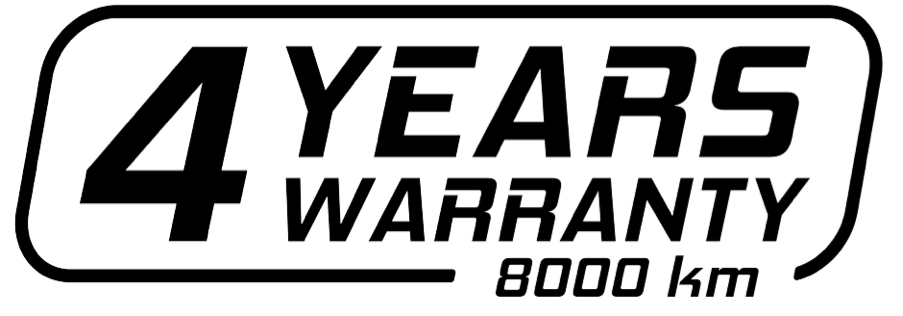 UPMOTO — 4 years / 8 000 km warranty